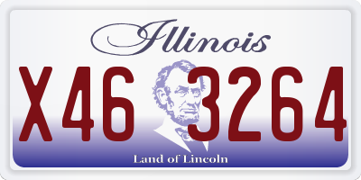 IL license plate X463264