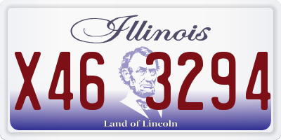 IL license plate X463294