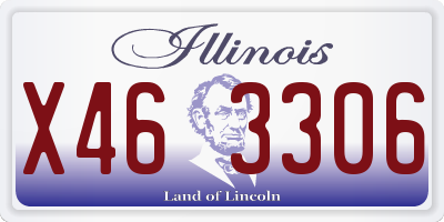 IL license plate X463306