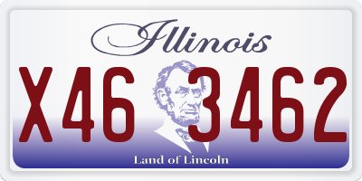 IL license plate X463462