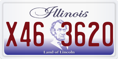 IL license plate X463620