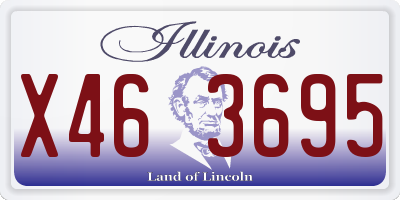 IL license plate X463695