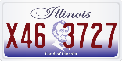 IL license plate X463727