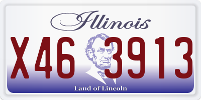IL license plate X463913