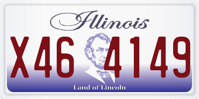 IL license plate X464149