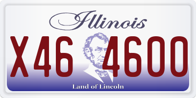 IL license plate X464600