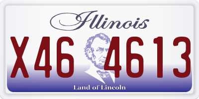 IL license plate X464613