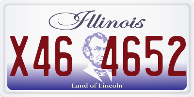 IL license plate X464652
