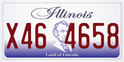 IL license plate X464658