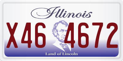 IL license plate X464672