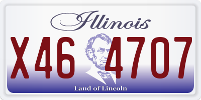 IL license plate X464707