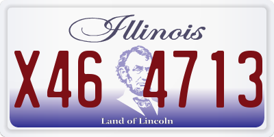 IL license plate X464713