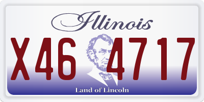 IL license plate X464717