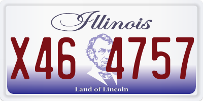 IL license plate X464757