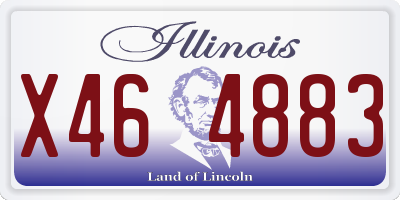 IL license plate X464883