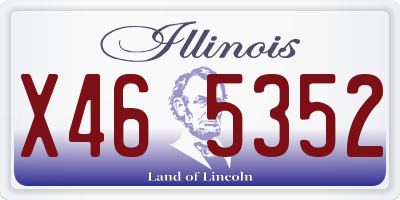 IL license plate X465352