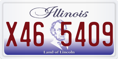 IL license plate X465409