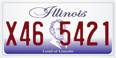 IL license plate X465421