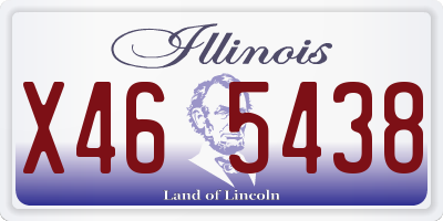 IL license plate X465438