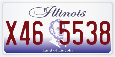 IL license plate X465538