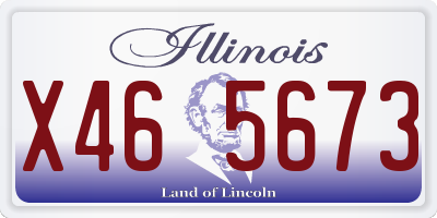 IL license plate X465673