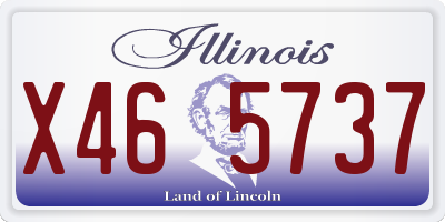 IL license plate X465737