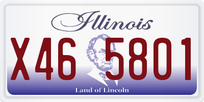 IL license plate X465801