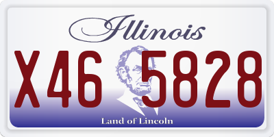 IL license plate X465828
