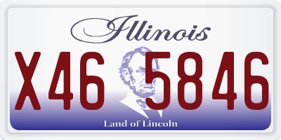 IL license plate X465846