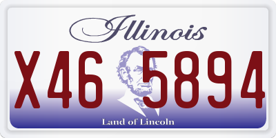 IL license plate X465894