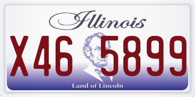 IL license plate X465899