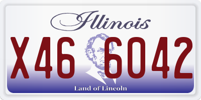 IL license plate X466042