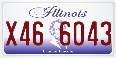 IL license plate X466043