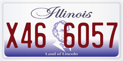 IL license plate X466057
