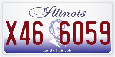 IL license plate X466059