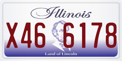 IL license plate X466178