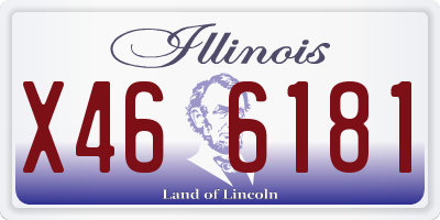 IL license plate X466181