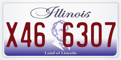 IL license plate X466307