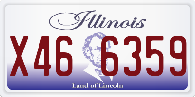 IL license plate X466359