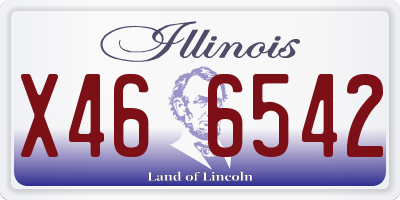 IL license plate X466542