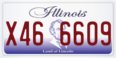 IL license plate X466609
