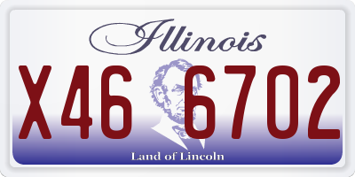 IL license plate X466702