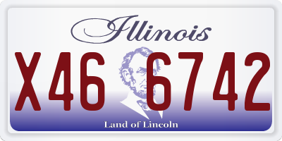 IL license plate X466742