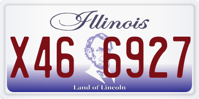 IL license plate X466927