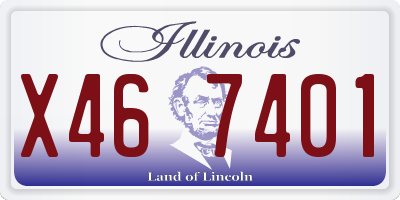 IL license plate X467401