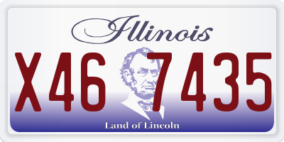 IL license plate X467435