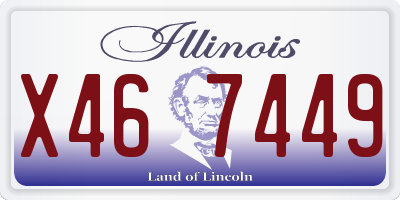 IL license plate X467449