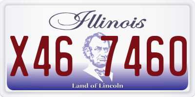 IL license plate X467460