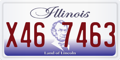 IL license plate X467463