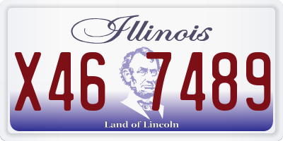 IL license plate X467489